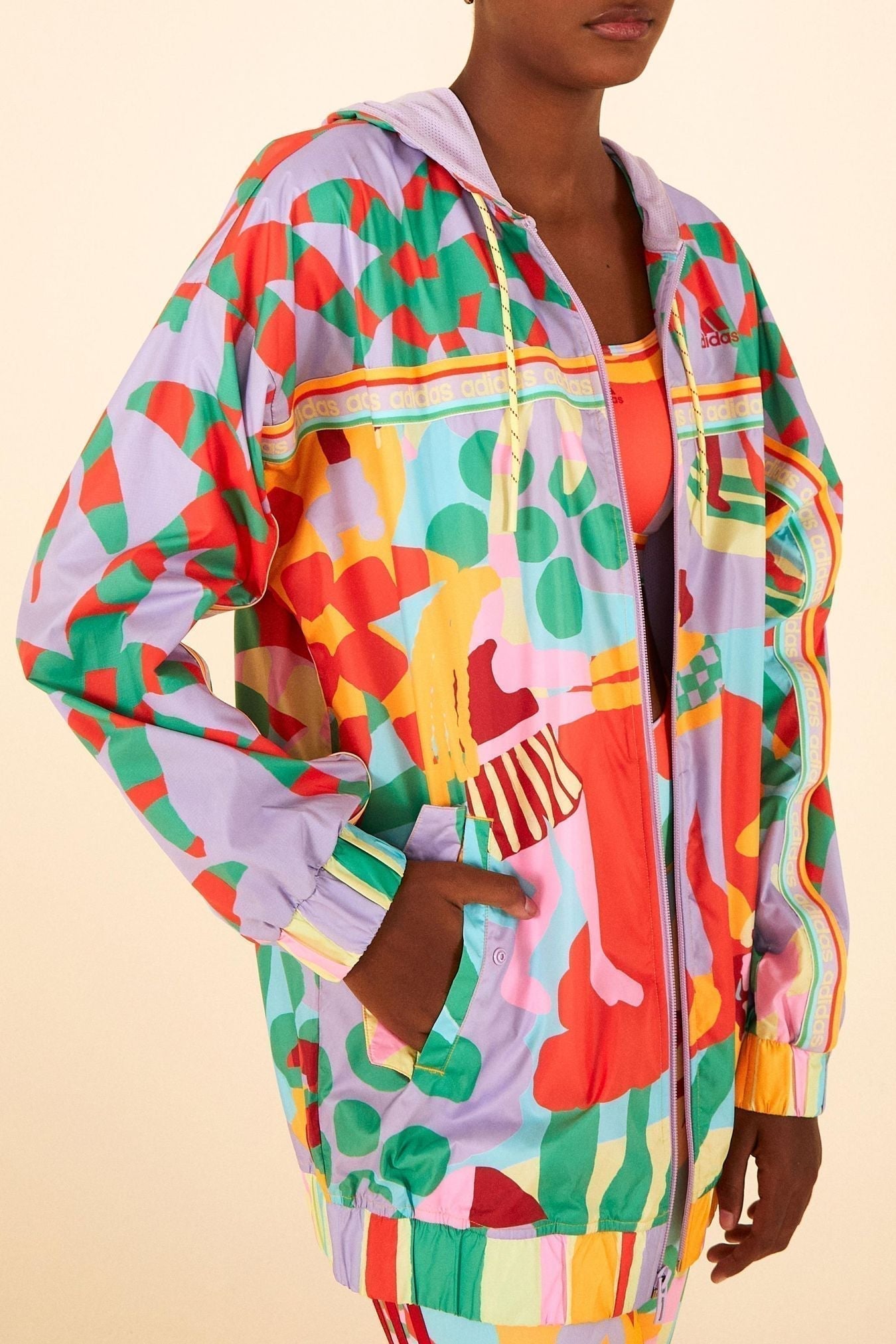 windbreaker estampada all together pastel