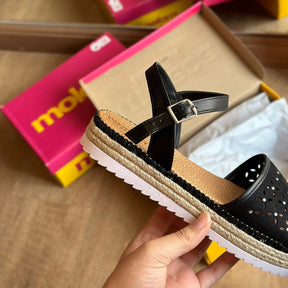 Sandália Moleca Flatform com Detalhes Brilhantes 5447.721