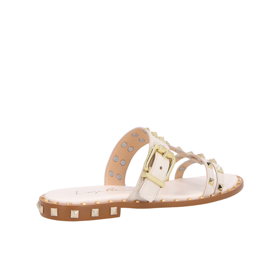 SANDÁLIA RASTEIRA SPIKES SPECCHIO OFF WHITE